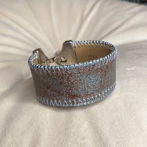 NWOT Italian Leather Cuff Bracelet SM